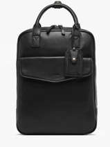 Leather Flandres Business Backpack Etrier Black flandres EFLA8271