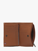 Portefeuille Porte-monnaie Madras Cuir Etrier Marron madras EMAD619-vue-porte