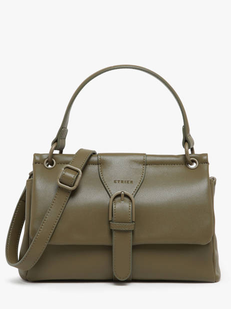 Sac Bandoulière Oxer Cuir Etrier Vert oxer EOXE001M