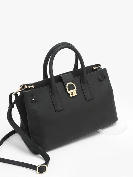 Sac Porté Main M Equestre Cuir Etrier Noir equestre EEQT142M vue secondaire 2